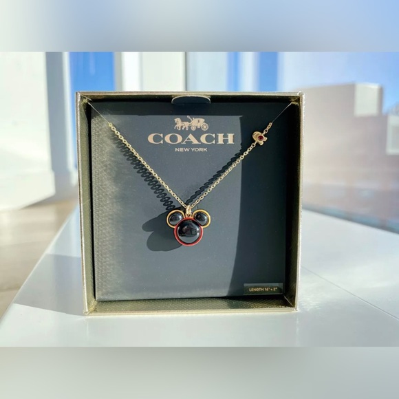 NWT Coach Disney Mickey Mouse X Keith Haring Necklace C7786 Limited Edition - Picture 3 of 8